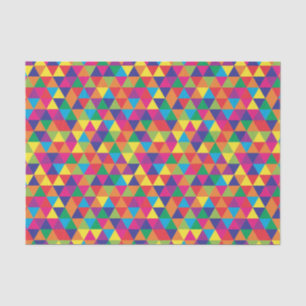 Papier Mousseline Triangles profonds - Motif Abstrait moderne