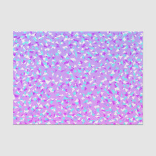 Papier Mousseline Triangles turquoises pourpres modernes Girly