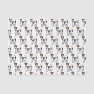 Papier Mousseline Tricolor Wire Fox Terrier mignon Chiens de dessin
