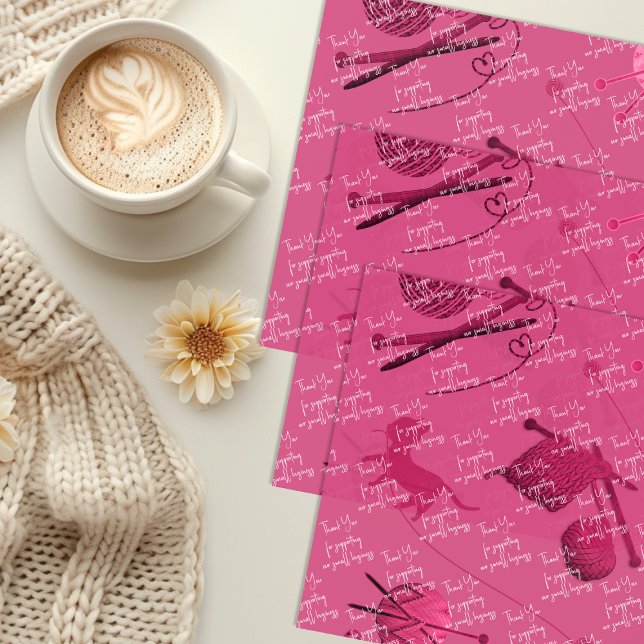 Papier Mousseline Tricot Merci de  (Créateur téléchargé)