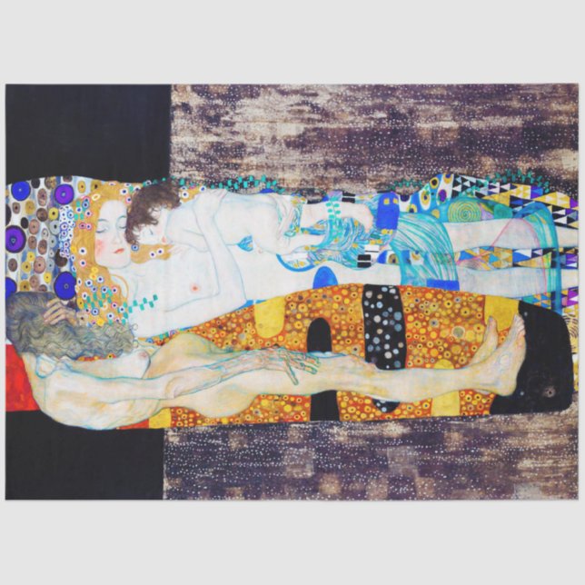 Papier Mousseline Trois ans de vie, Gustav Klimt (Recto)