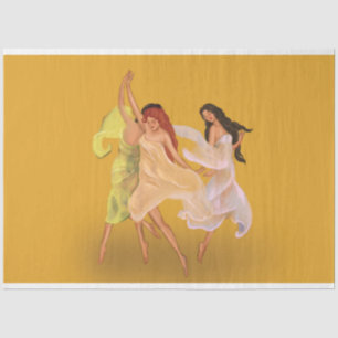 Papier Mousseline Trois Grandes Fées Fée Fae Découpage
