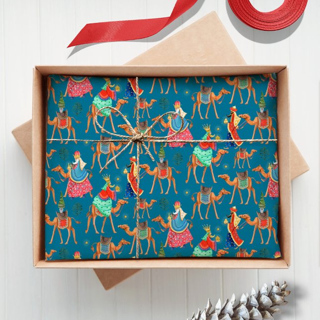 Papier Mousseline Trois hommes sages Los Reyes magos vacances de Noë (Three Wise Men Los Reyes magos Christmas holiday Tissue Paper)