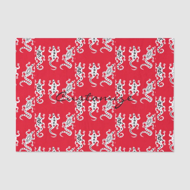 Papier Mousseline Trois Lizards Thunder_Cove style sud-ouest (Recto)