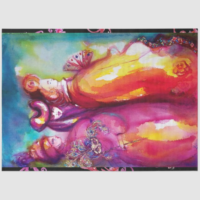 Papier Mousseline TROISIÈME MASQUE / Balle mascarade du Carnaval vén (Recto)