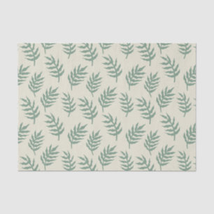 Papier Mousseline Tropical Jungle Rainforest Fern Feuille Motif