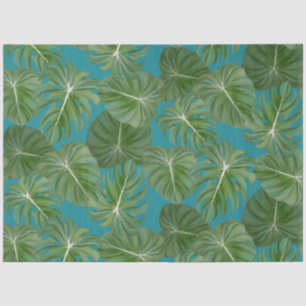 Papier Mousseline Tropical Leaf Jungle Green Beach Découpage