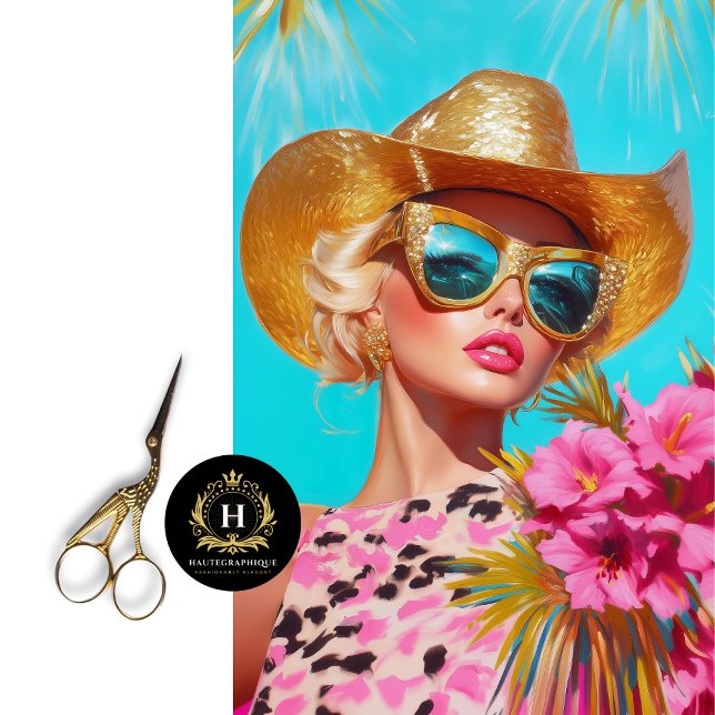 Papier Mousseline Tropical Rodéo Glam Découpage (Créateur téléchargé)
