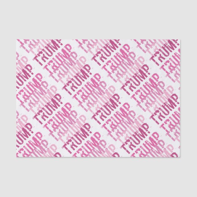 Papier Mousseline Trump Pink Tissu Papier Cadeau Envelopper Fournitu (Recto)