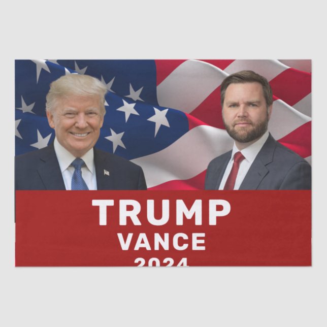 Papier Mousseline Trump Vance 2024  (Recto)
