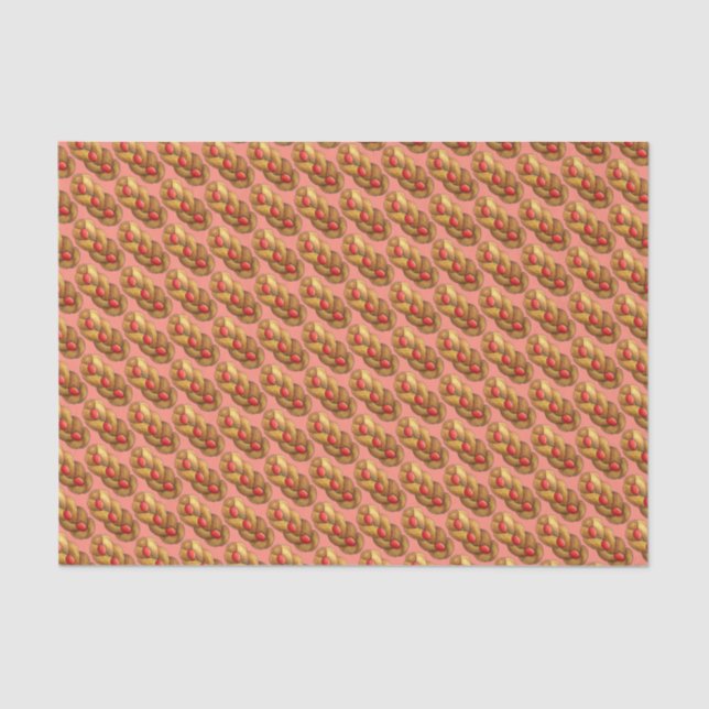 Papier Mousseline Tsoureki Grec Fête arménienne Pâques Pain Nourritu (Recto)