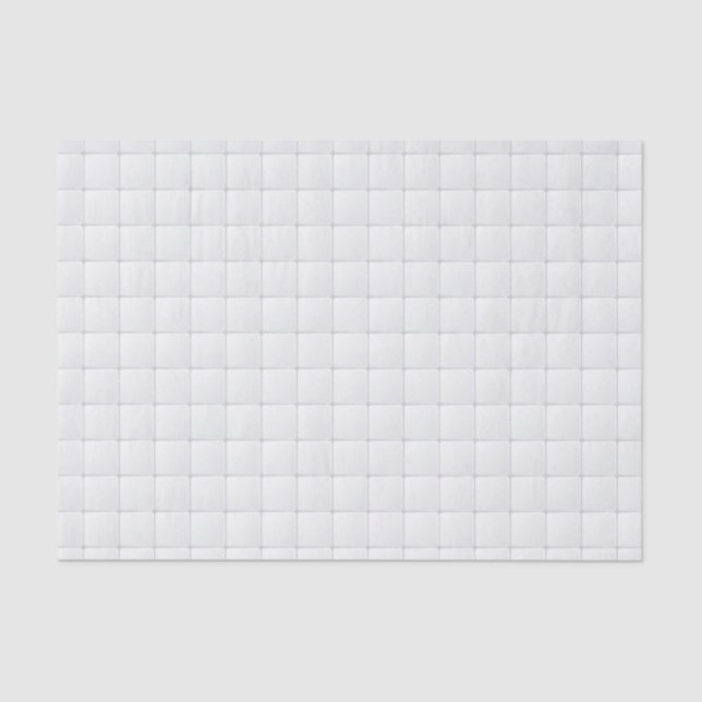 Papier Mousseline Tuile blanche (Recto)