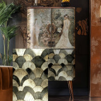 tuile motif de répétition Art déco nouveau