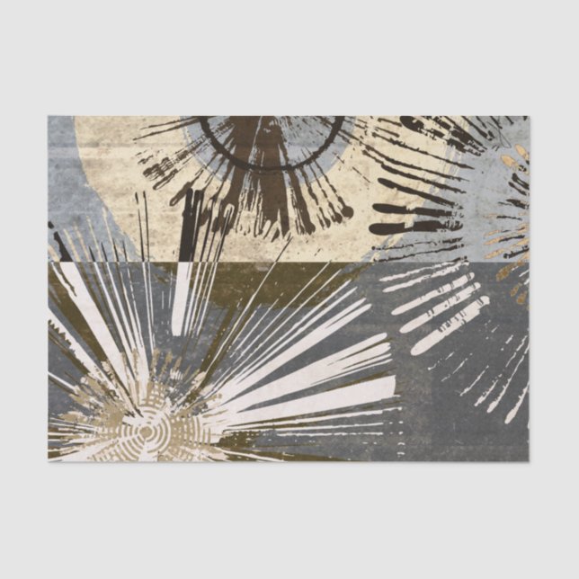 Papier Mousseline Tuiles d'éclatement I (Recto)