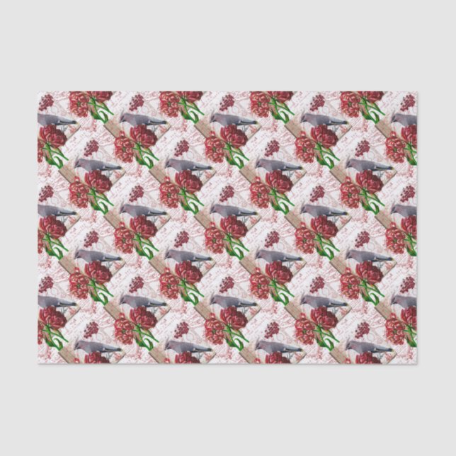 Papier Mousseline Tulipe Et Vaisselle Bohémienne (Recto)