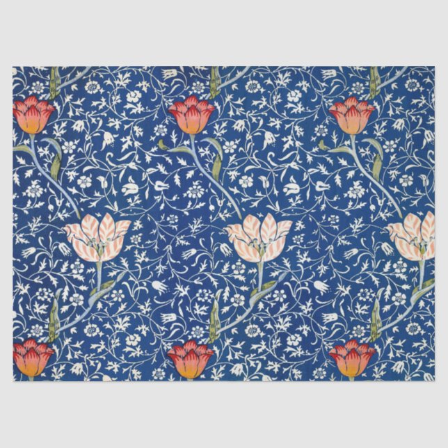 Papier Mousseline Tulipe, William Morris (Recto)