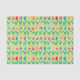 Papier Mousseline Tulipes lunatiques