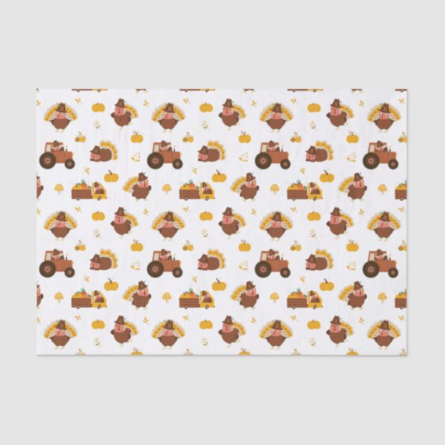 Papier Mousseline Turclés Thanksgiving (Recto)