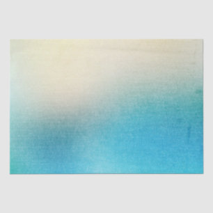 Papier Mousseline Turquoise Blanc Aqua Blue Starfish Beach Mariage