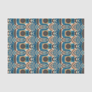 Papier Mousseline Turquoise Gold Sun Southwestern Art