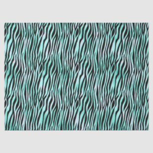 Papier Mousseline Turquoise Safari Series Design 15