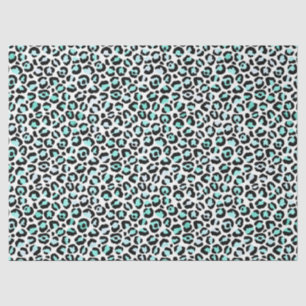 Papier Mousseline Turquoise Safari Series Design 17