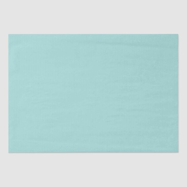 Papier Mousseline Turquoise uni clair (Recto)