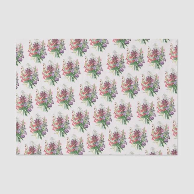 Papier Mousseline Turtleheads et Beardtongues (Recto)