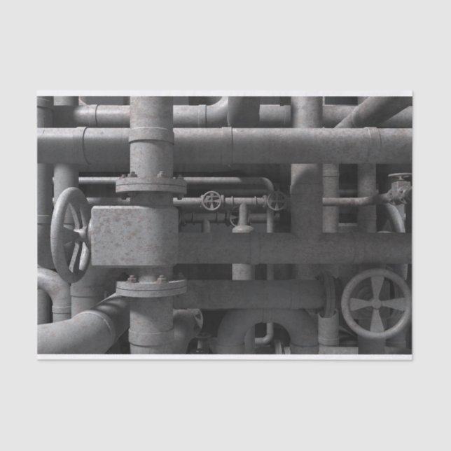 Papier Mousseline Tuyaux et valves (Recto)