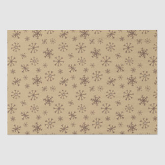 Papier Mousseline Twig Snowflakes Tissus Papier