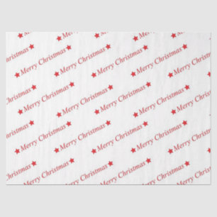 Papier Mousseline Typographe de Merry Christmas