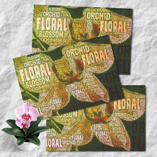 Papier Mousseline Typographie Embedded Word Cloud Decoupage