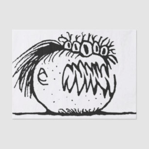 Papier Mousseline Ugly fantasy monstre drawing