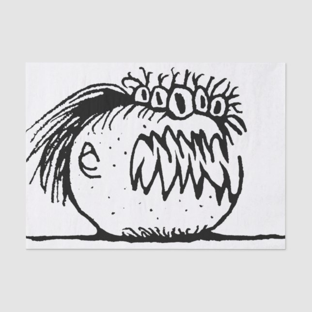 Papier Mousseline Ugly fantasy monstre drawing (Recto)