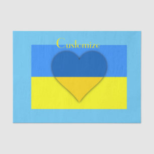 Papier Mousseline Ukraine Drapeau bleu jaune Thunder_Cove