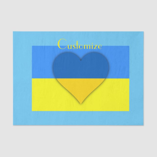 Papier Mousseline Ukraine Drapeau bleu jaune Thunder_Cove (Recto)