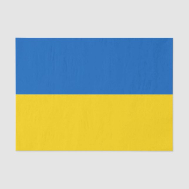Papier Mousseline Ukraine tissue paper, Ukrainian Flag tissue paper (Recto)