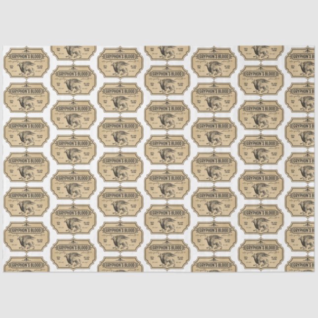 Papier Mousseline Un apothecaire et potion Étiquette série Design 27 (Recto)