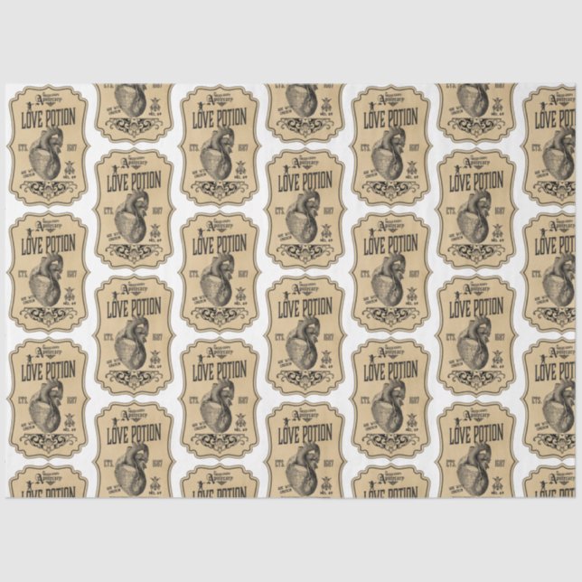 Papier Mousseline Un apothecaire et potion Étiquette série Design 31 (Recto)