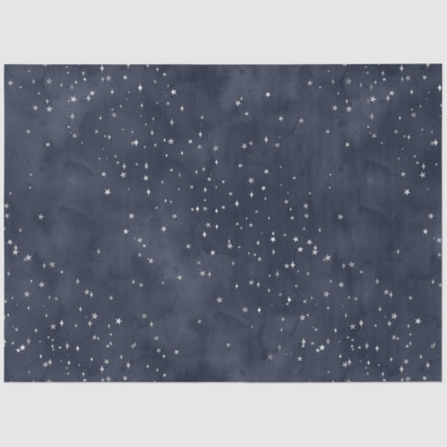Papier Mousseline Un Argent Starry Night Series Design 3 (Recto)