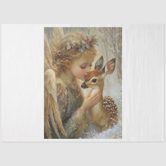 Papier Mousseline Un baiser d'anges (Recto)