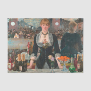 Papier Mousseline Un bar aux Folies-Bergère Edouard Manet