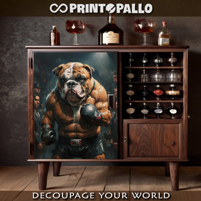 Papier Mousseline Un boxeur de bulldog anglais (Créateur téléchargé)