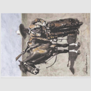 Papier Mousseline Un Buccaro mexicain au Texas par Frederic Remingto