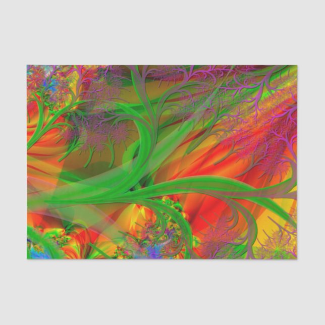 Papier Mousseline Un champ de fleurs sauvages (Recto)