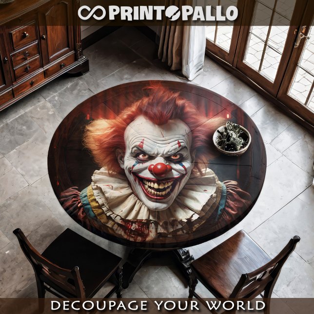 Papier Mousseline Un clown tueur fou vous chasse ! (Créateur téléchargé)