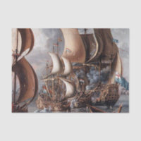 « Un combat naval » par Lorenzo a Castro