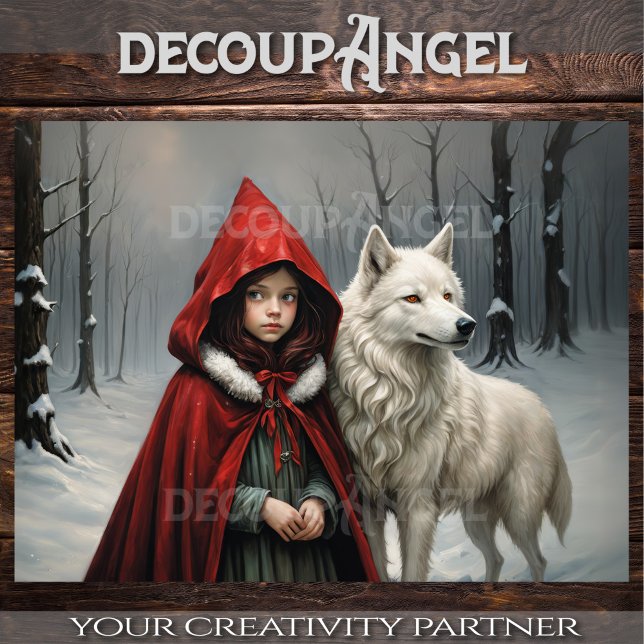 Papier Mousseline Un conte de givre et de fourrure - Découpage - (Créateur téléchargé)