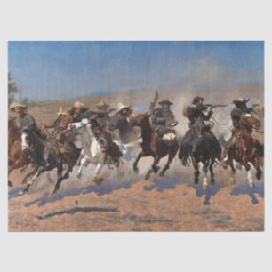 Papier Mousseline Un Dash pour le Bois par Frederic Remington