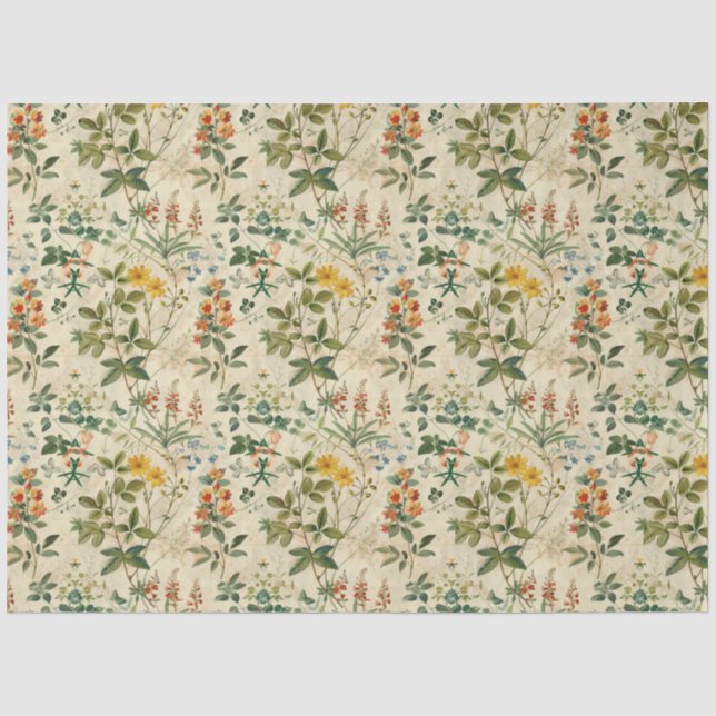 Papier Mousseline Un design Vintage Spring Series #10 (Recto)